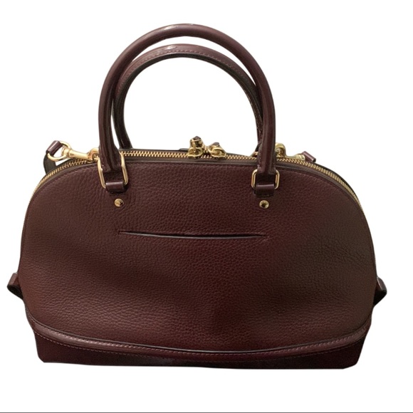 Coach Burgundy “Sierra” Satchel - Picture 2 of 8